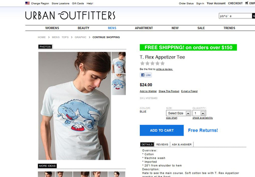 Brian Walline tee at Urban Outfitters